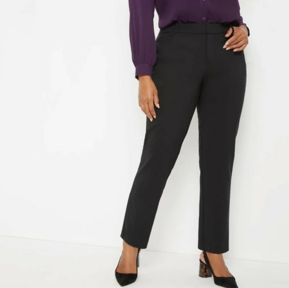 Eloquii Kady‎ Fit Double Weave High Waist Dress Pants Size 24